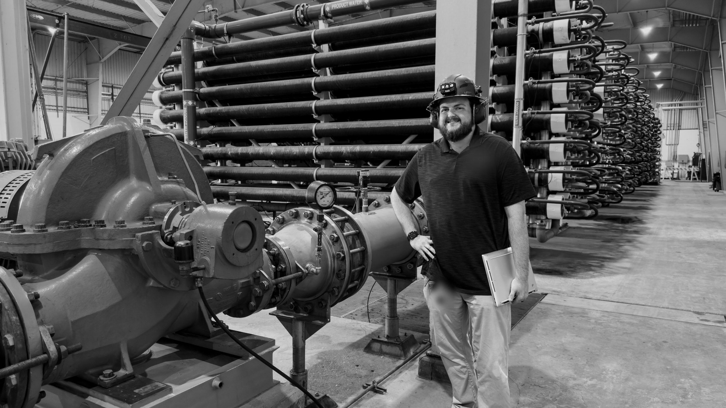 High-service pump and membrane trains